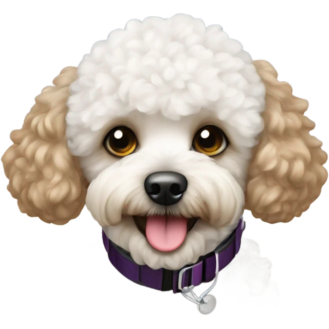 Skiing toy poodle emoji