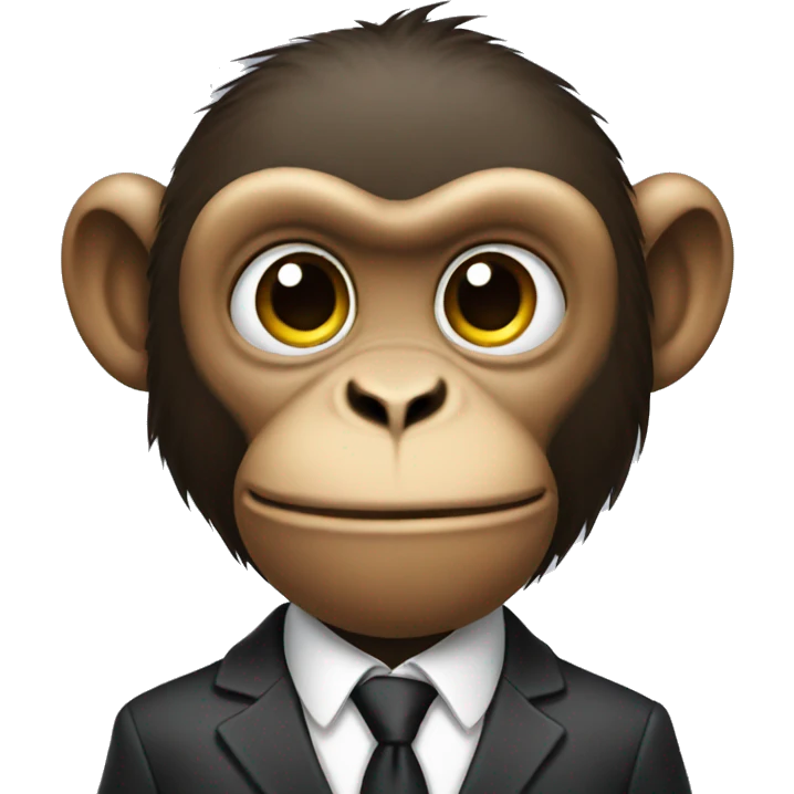 monkey wearing a suit emoji