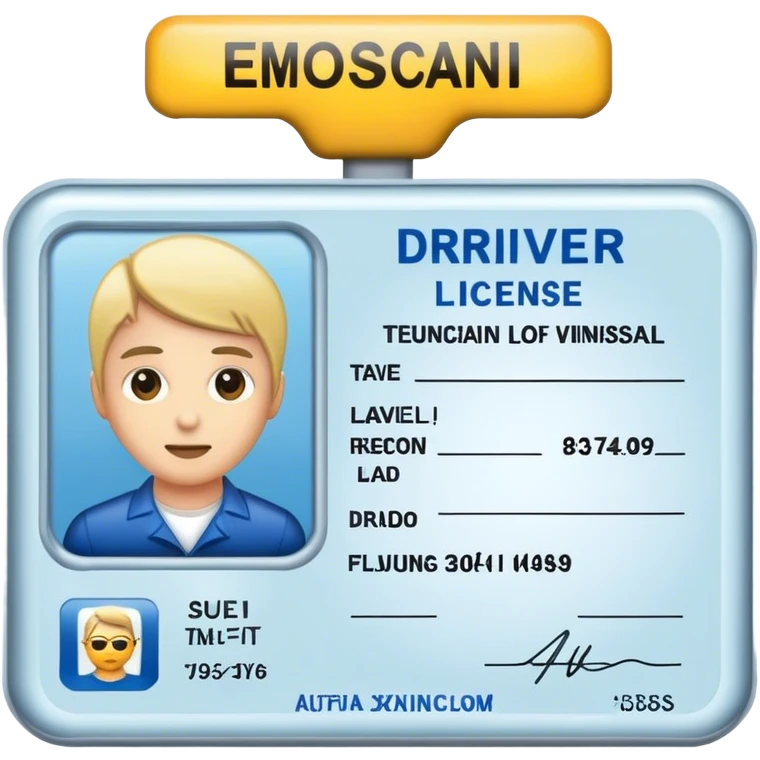 Driver licence emoji