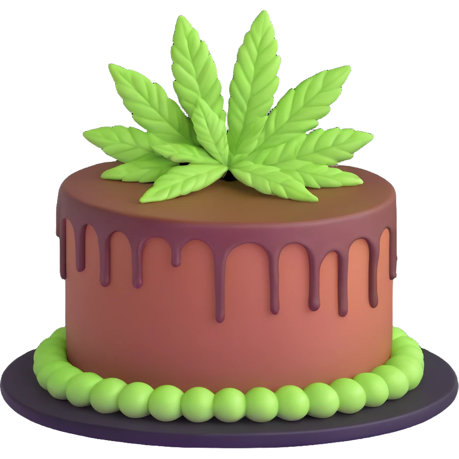 Los Angeles Kush cake emoji