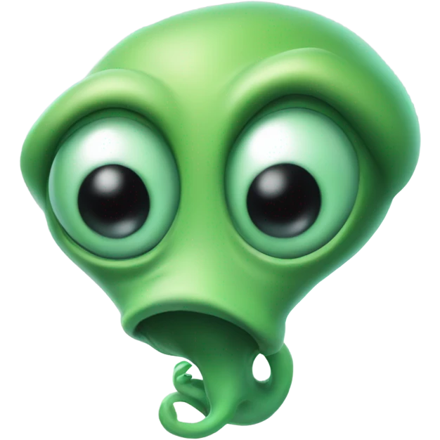 Alien farting emoji