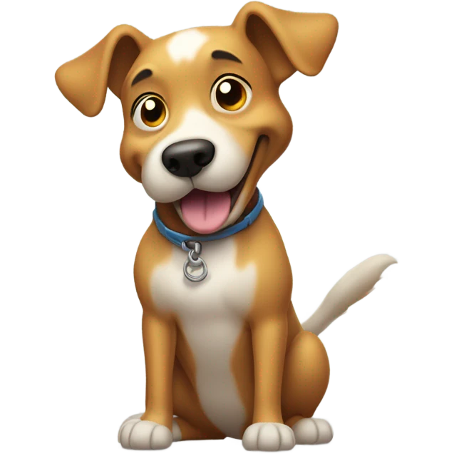 Dog farting emoji