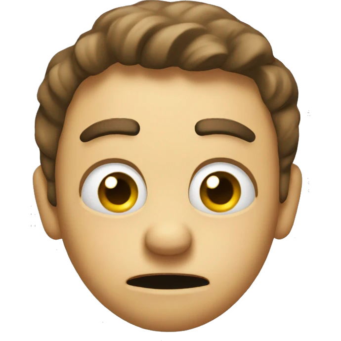 Confused face with two thumbs down  emoji