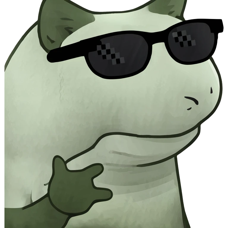 Cat with sunglasses emoji