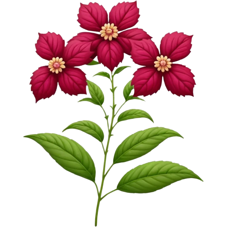 amaranth plant flower emoji