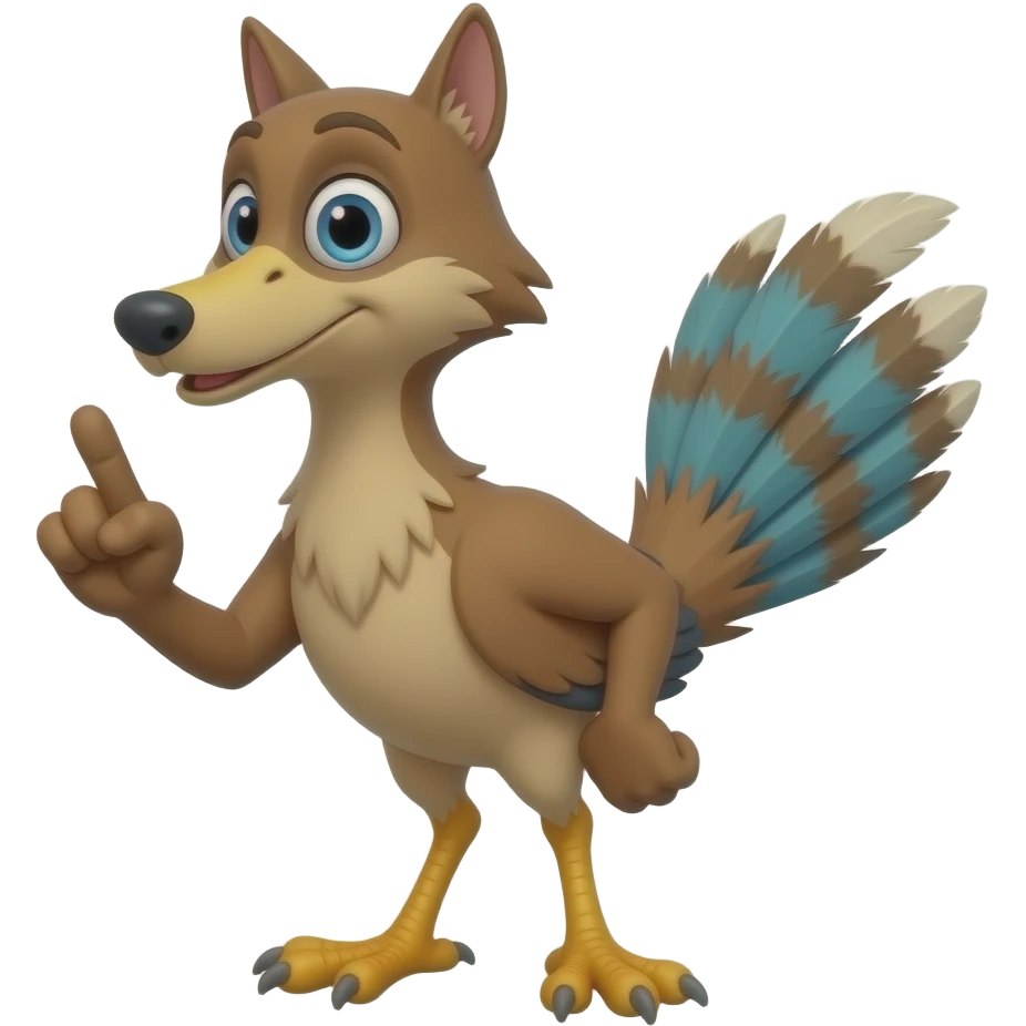 Roadrunner givin coyote the finger! emoji
