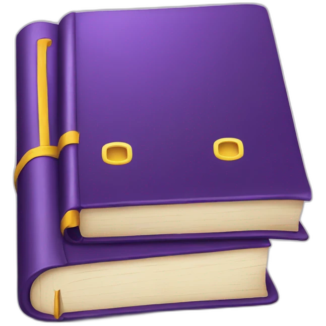 purple book with "CB" in the cover emoji