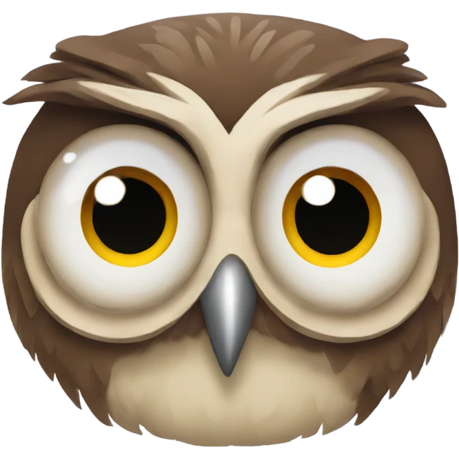 Funny owl emoji
