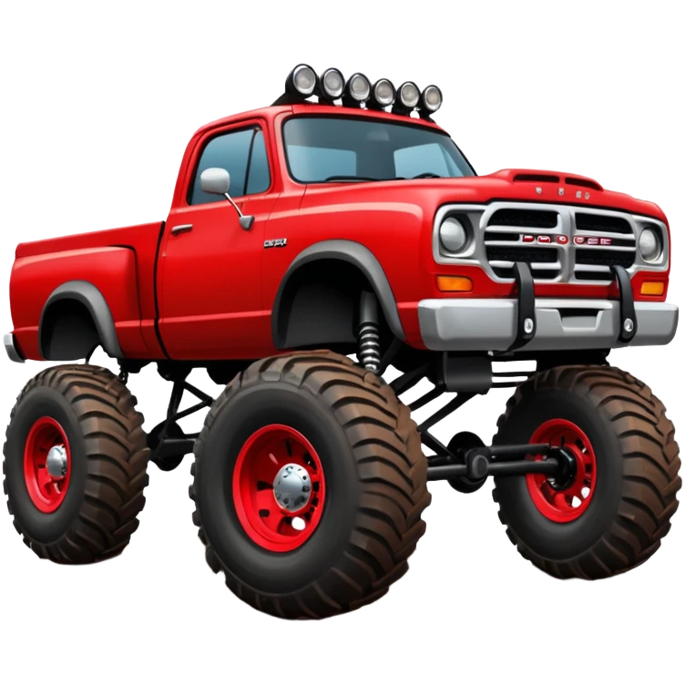 2nd gen dodge truck two wheels on the back tires emoji