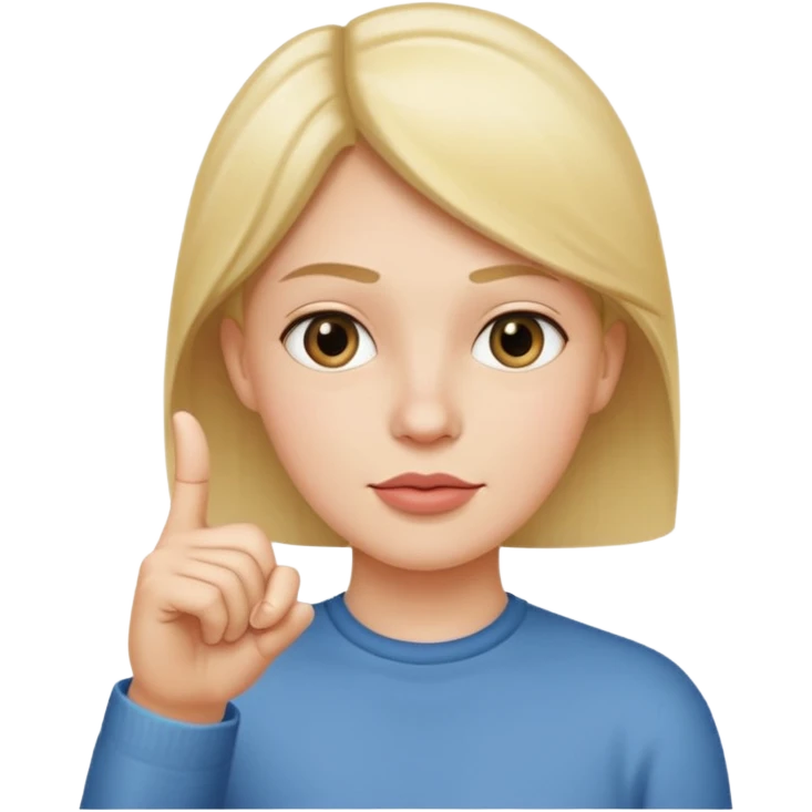 straight face with hand with only thumb sticking up right under chin pointing right emoji