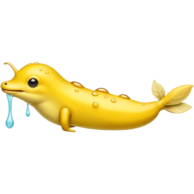 Banana slug that’s sassy with lip filler  emoji