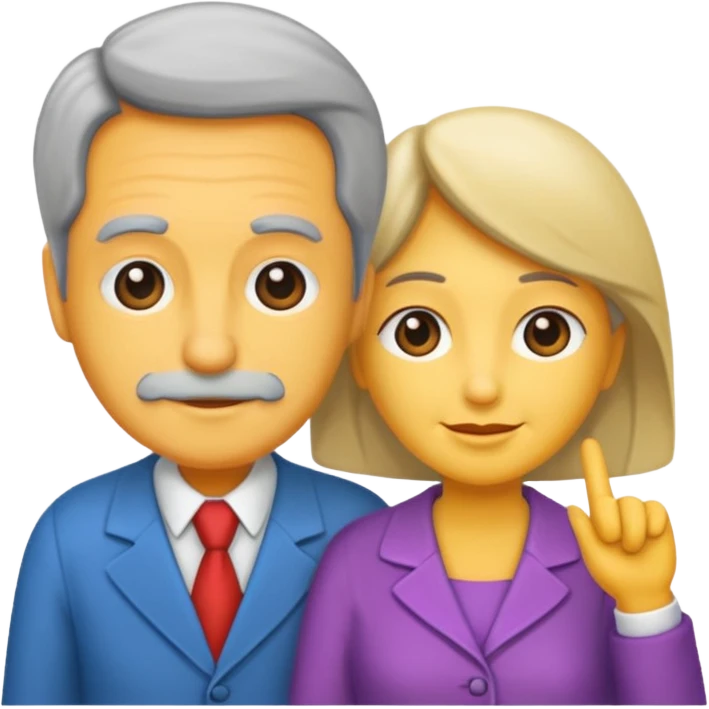 pareja mayor de edad emoji
