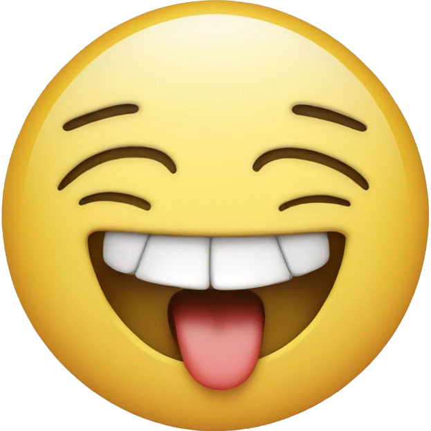crying face with laughing mouth emoji