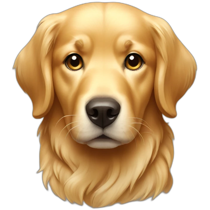 Golden retriever dog emoji
