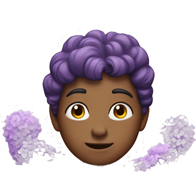 Lilac heart emoji