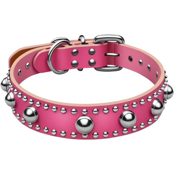 cat collar pink coloured without cat emoji