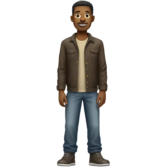 man with baggy pants emoji