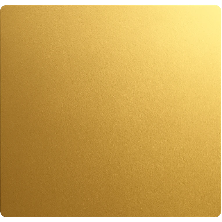 A golden square with a slight gradient, variation 5 emoji