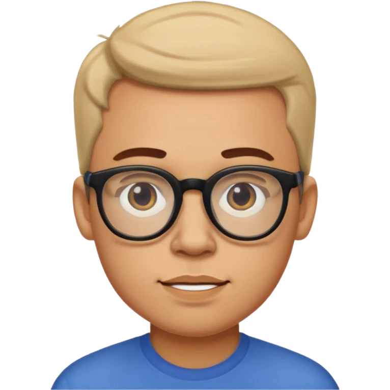big spects with guy emoji