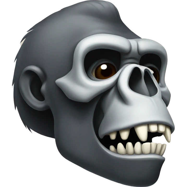 Gorilla skull emoji