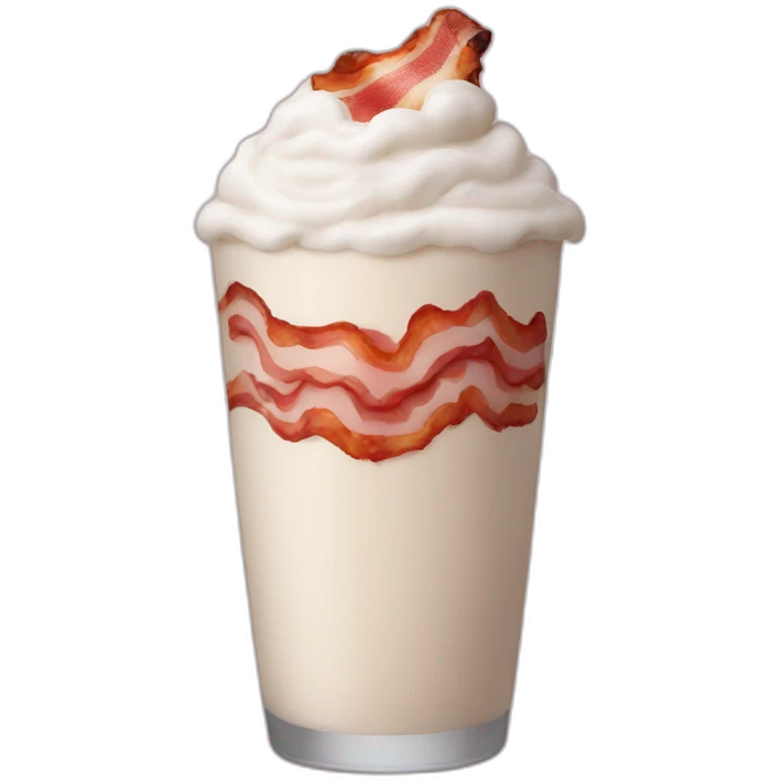 Bacon shake emoji
