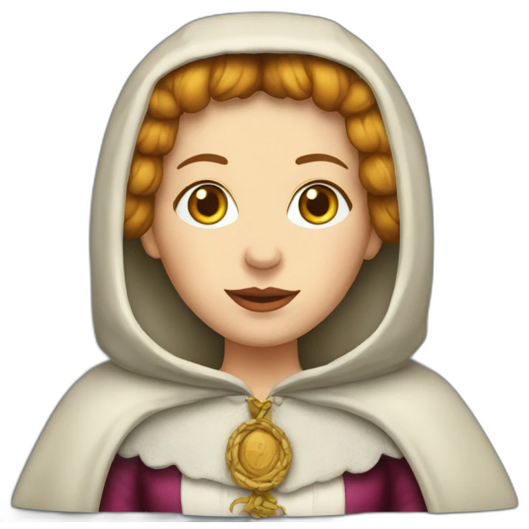 Catherine-de-Medici-in-hood emoji