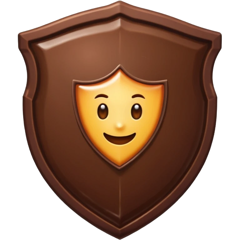 chocolate shield emoji