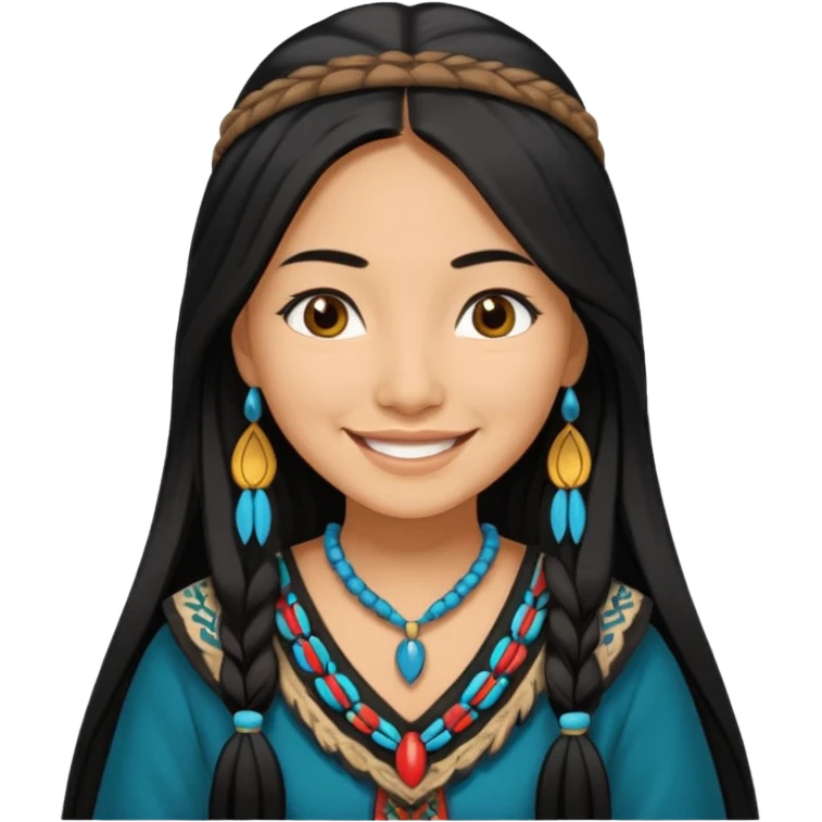 Create an Maliseet First Nation woman emoji based on my pictures emoji