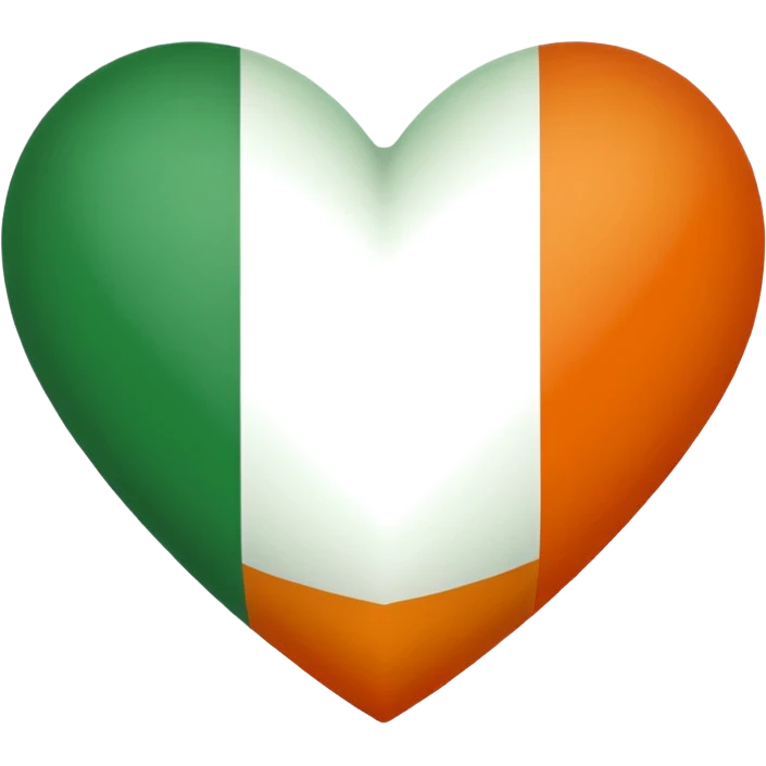 irish flag heart  emoji
