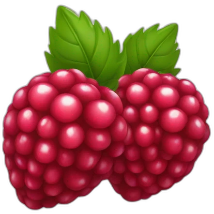 Une framboise rouge emoji