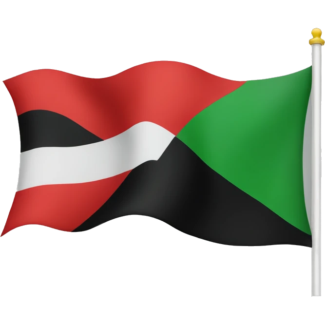 Red black and green flag emoji