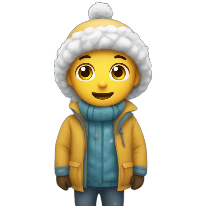 snowy day emoji
