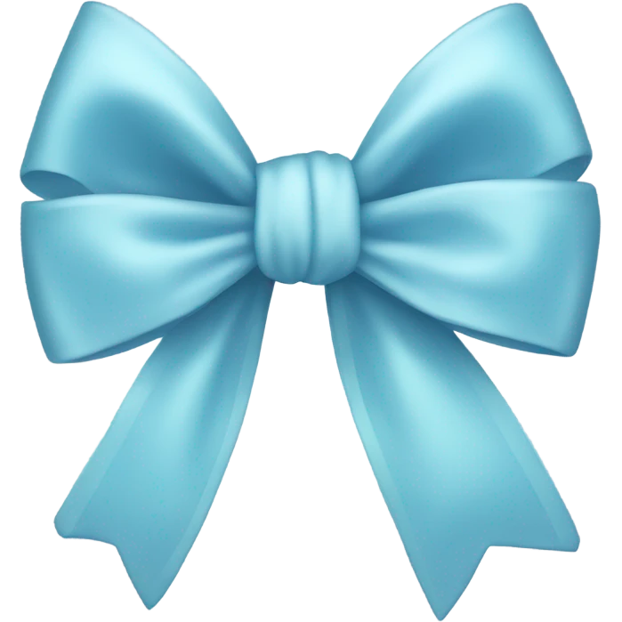 Light blue bow  emoji