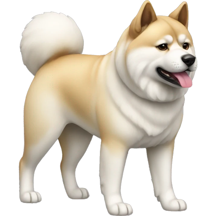 Akita Dog Breed Full Body emoji