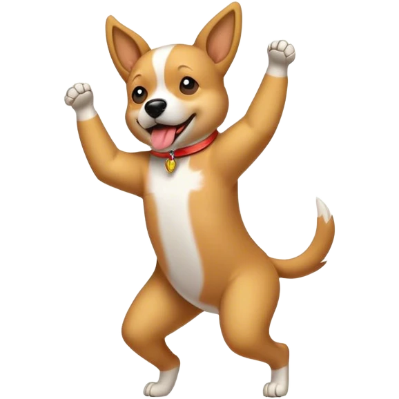 Dog dancing  emoji