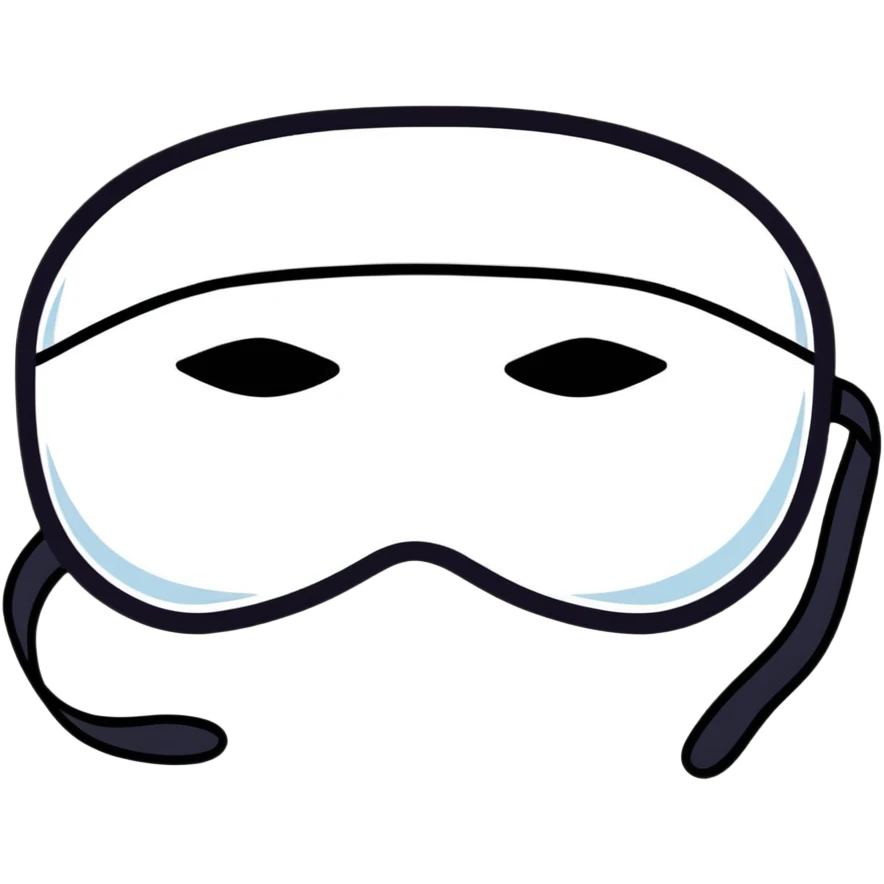 black superhero eye mask emoji