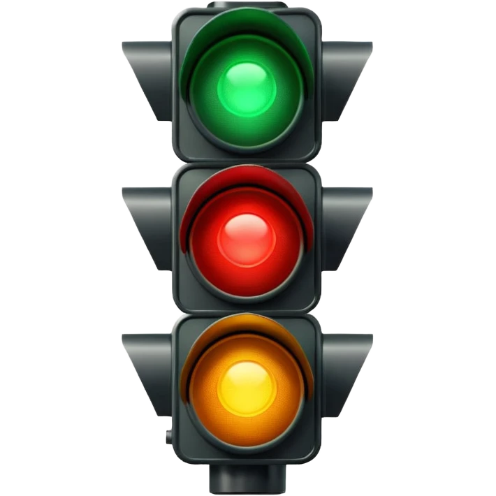 red amber green traffic light emoji