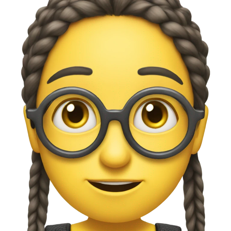 girl who has nits and a bike nose who likes minions emoji