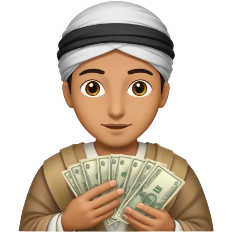 Un arave con billetes  emoji