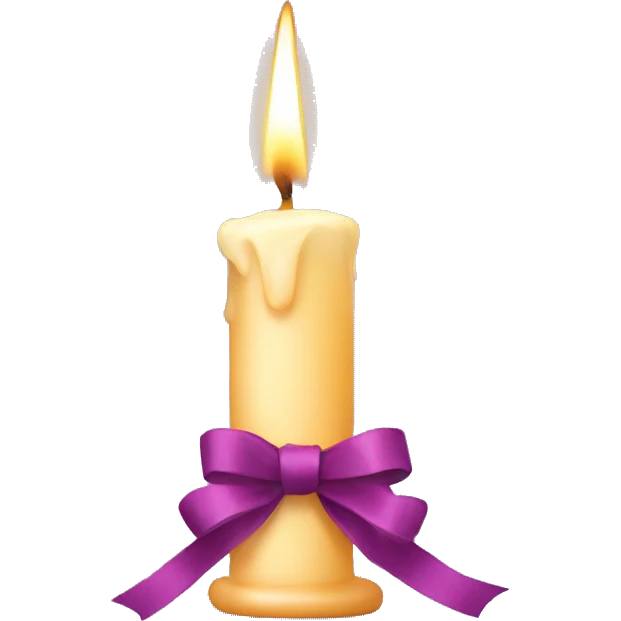 candle have ribbon  emoji