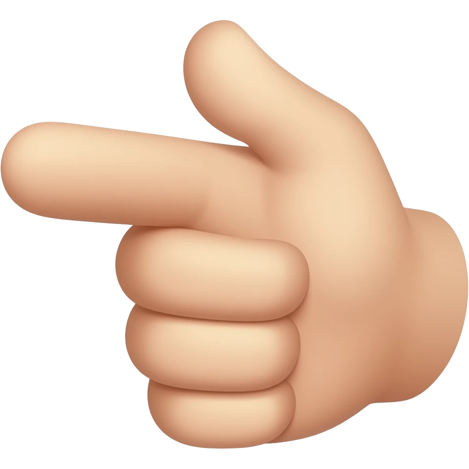 point Hand emoji