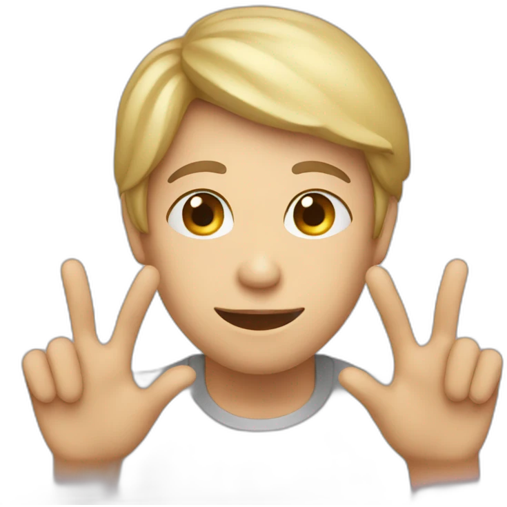 person say thankyou emoji