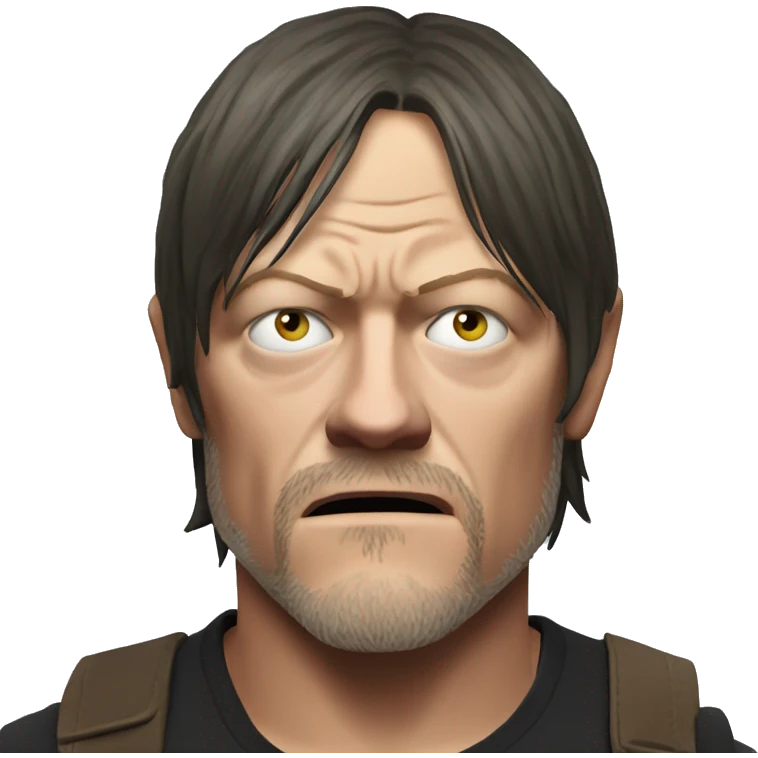 norman reedus fearful emoji