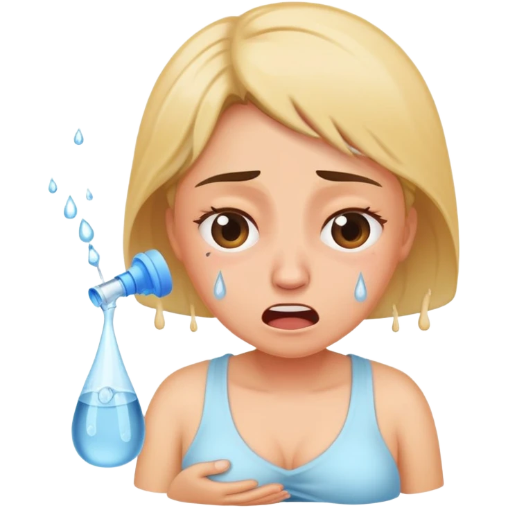 Woman in pain to give birth,her water broke emoji