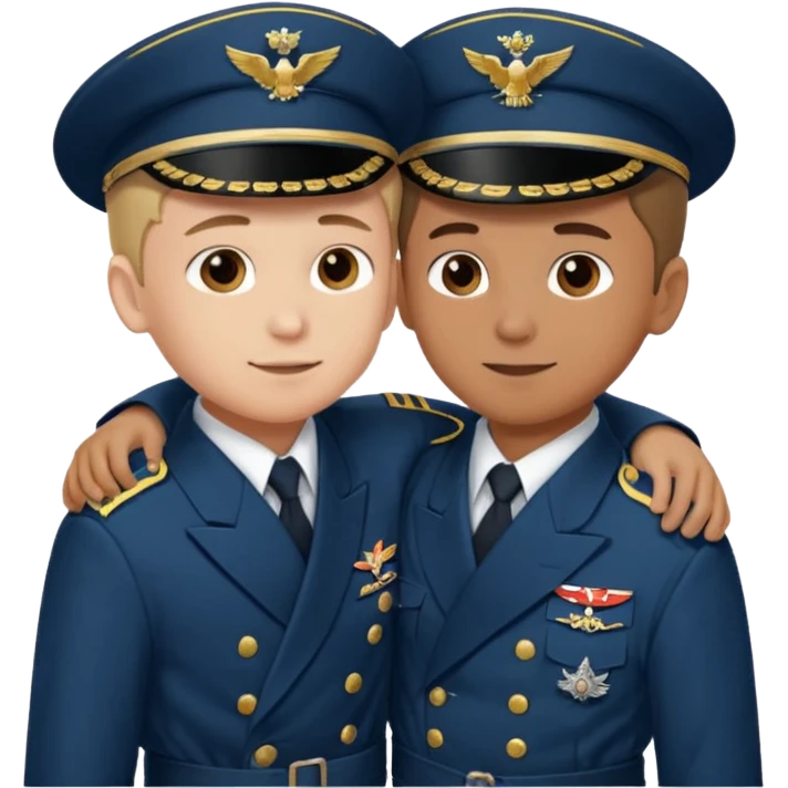 two brothers and two different sides of the world fighting, but still being in brotherly love emoji