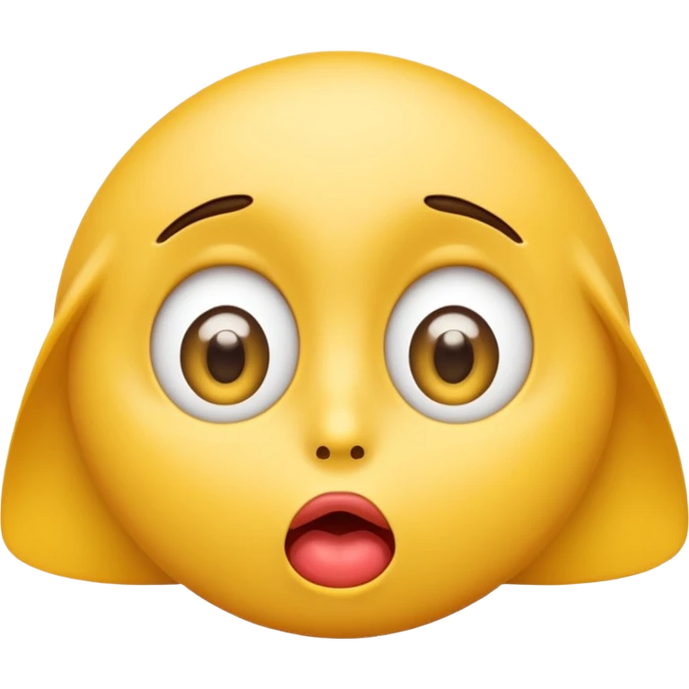 Un emoji surpris qui suce emoji
