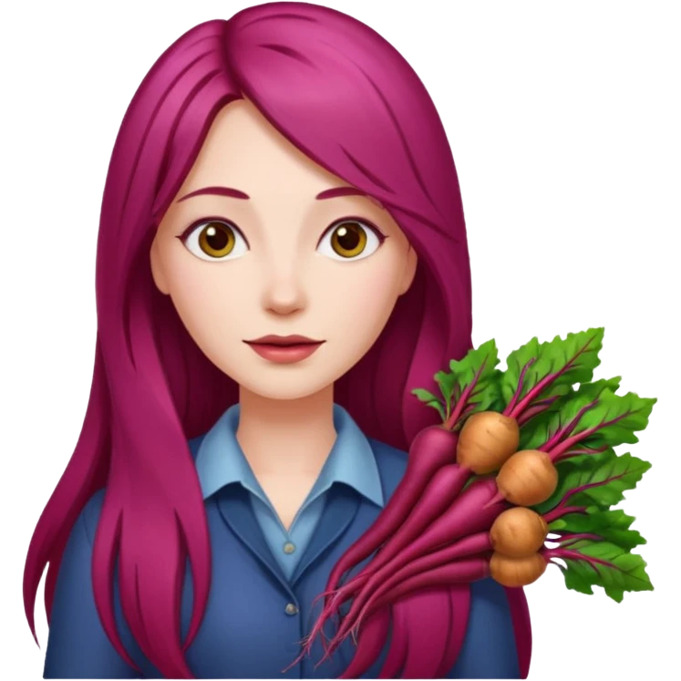 One woman medium length blond highlights hair
One man medium dark skin no hair One woman long beetroot colour hair  emoji