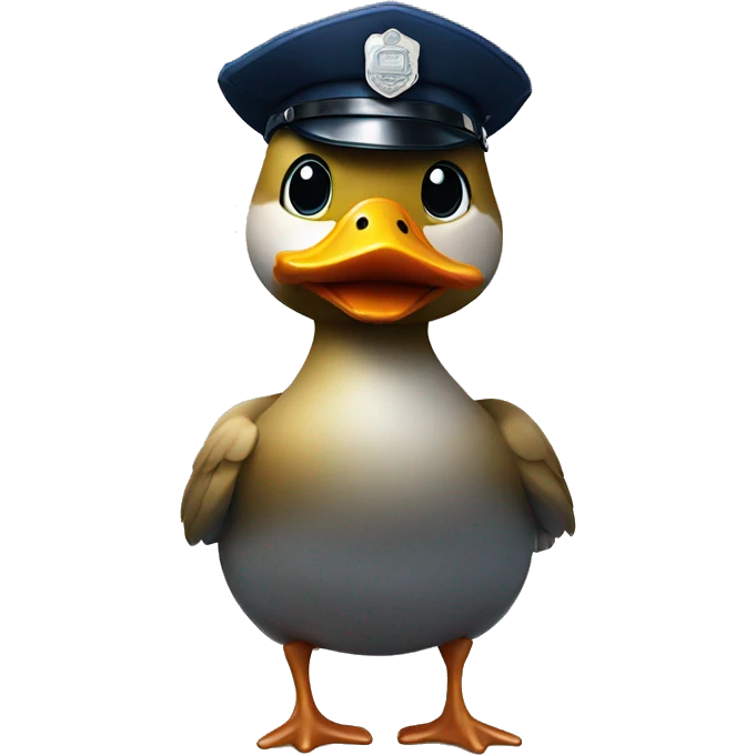 duck with police hat emoji