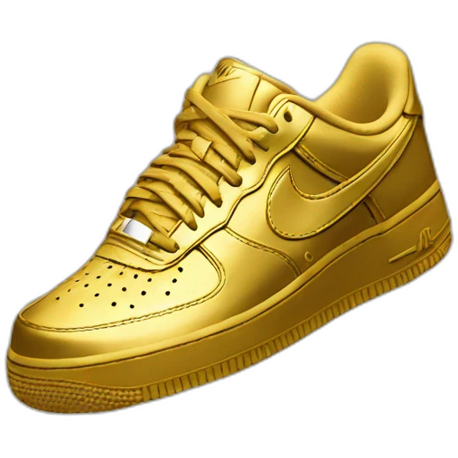 Golden Nike air force emoji