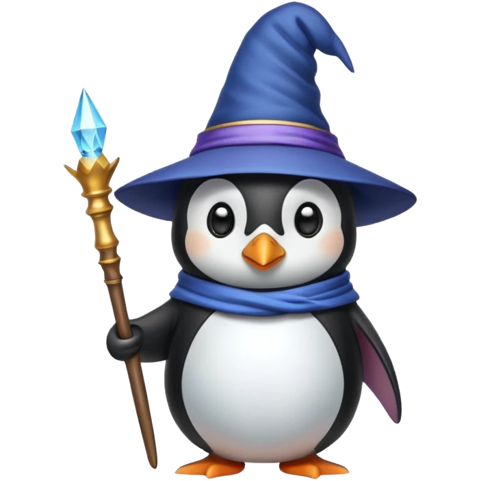 Penguin Wizard emoji